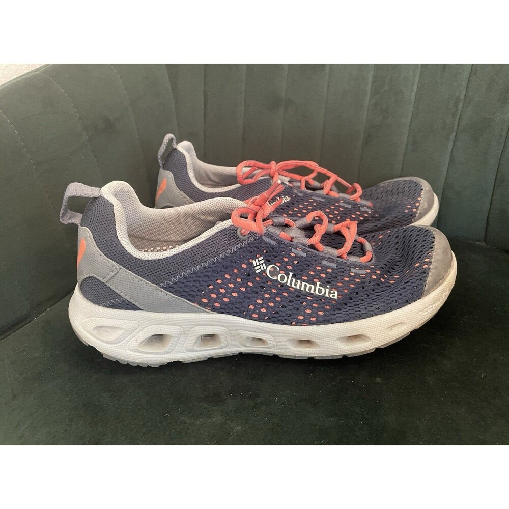 Columbia PFG Shoes Womens Size 9.5 Blue Mesh Water Fishing Sneaker Boat Athletic